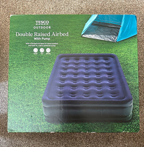 Tesco outdoor double air - air, bed