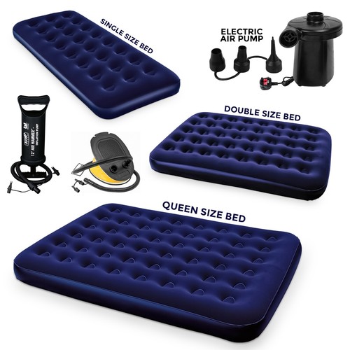 Double single airbed flocked - double,